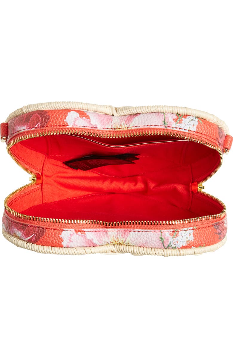 TED BAKER LONDON Heart Wicker Crossbody Bag, Alternate, color,
