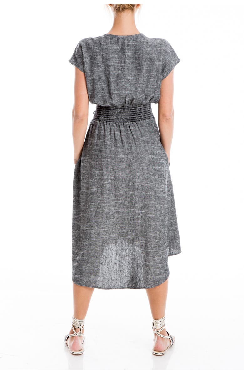 MAX STUDIO V-Neck Waist Tie Dress, Alternate, color,