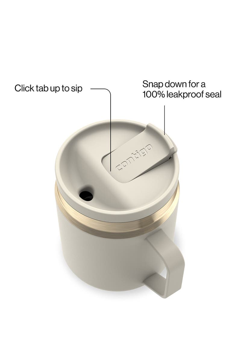 SnapSeal 14 oz Leakproof Stainless Steel Mug, Alternate, color, Oatmilk Champagne