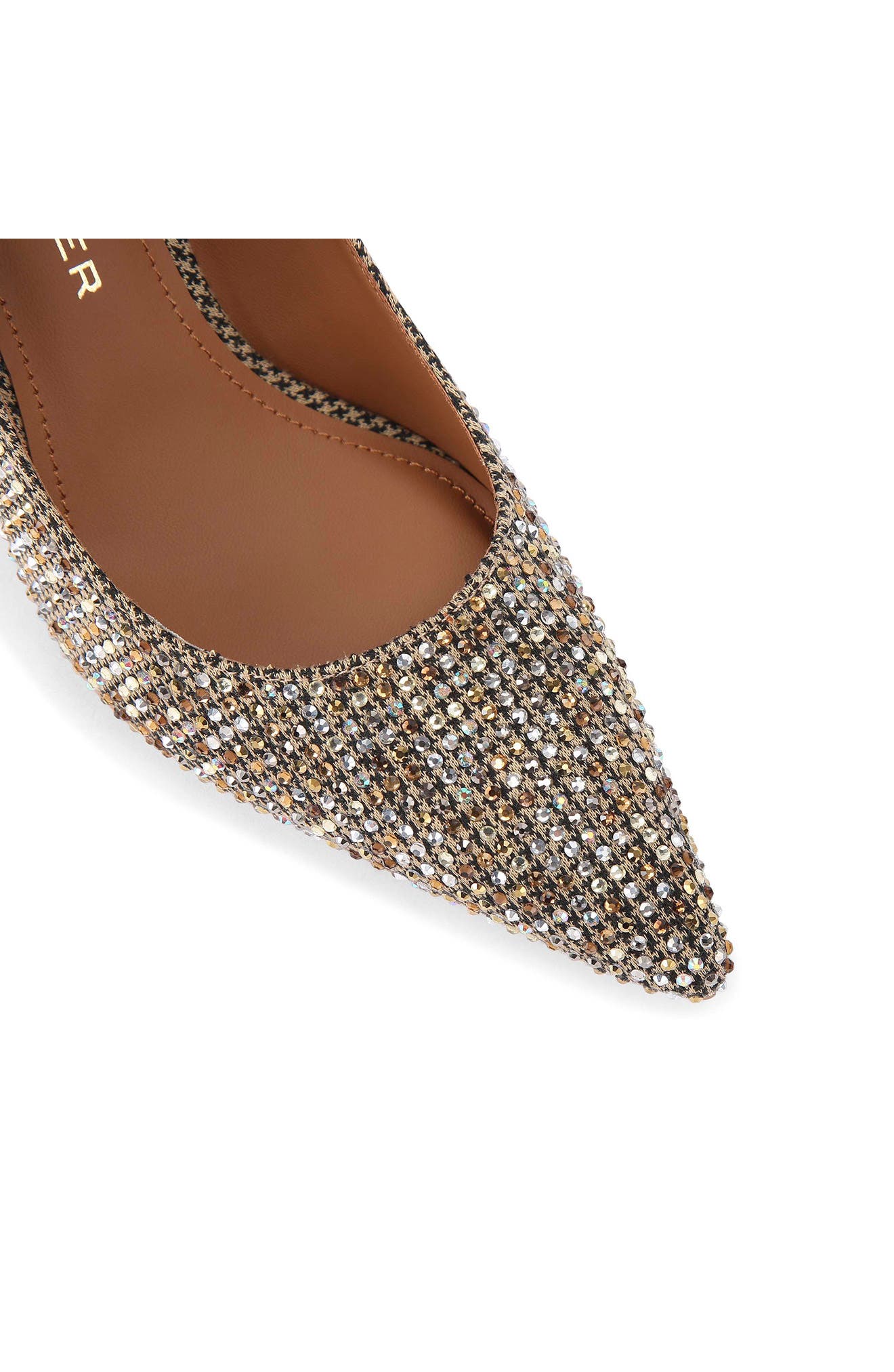 Belgravia Jewel Pointed Toe Pump, Alternate, color, OPEN BEIGE
