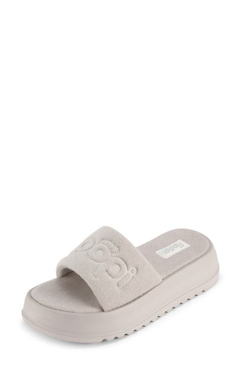 Terry Platform Slide Sandal (Women)