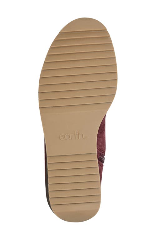 Earth Calia Wedge Bootie In Red