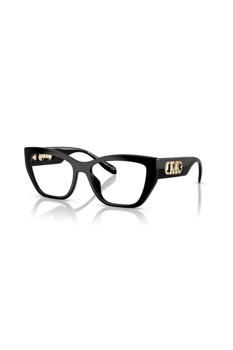 54mm Square optical glasses, Main, color, Black