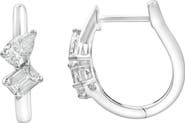 LuvMyJewelry Saela 14K Gold Lab Grown Diamond Huggies - 0.75 Ct