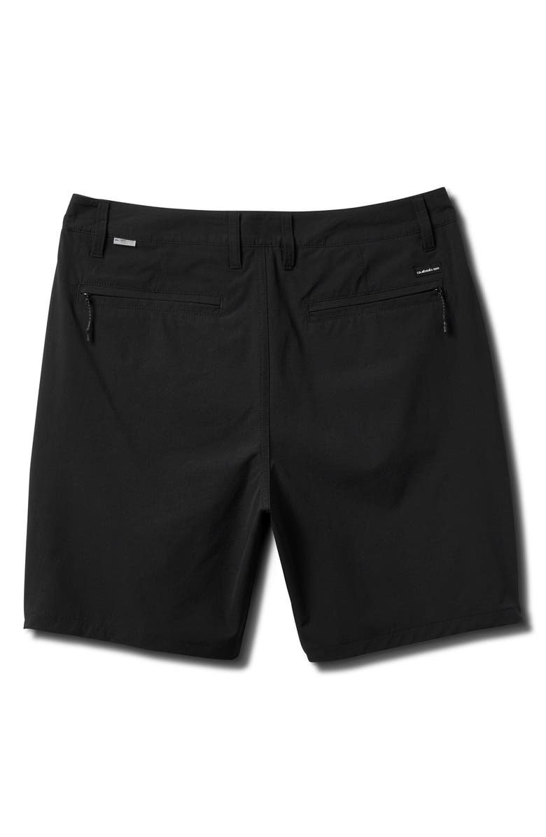 Quiksilver Union Transit Hybrid Shorts, Alternate, color, Black