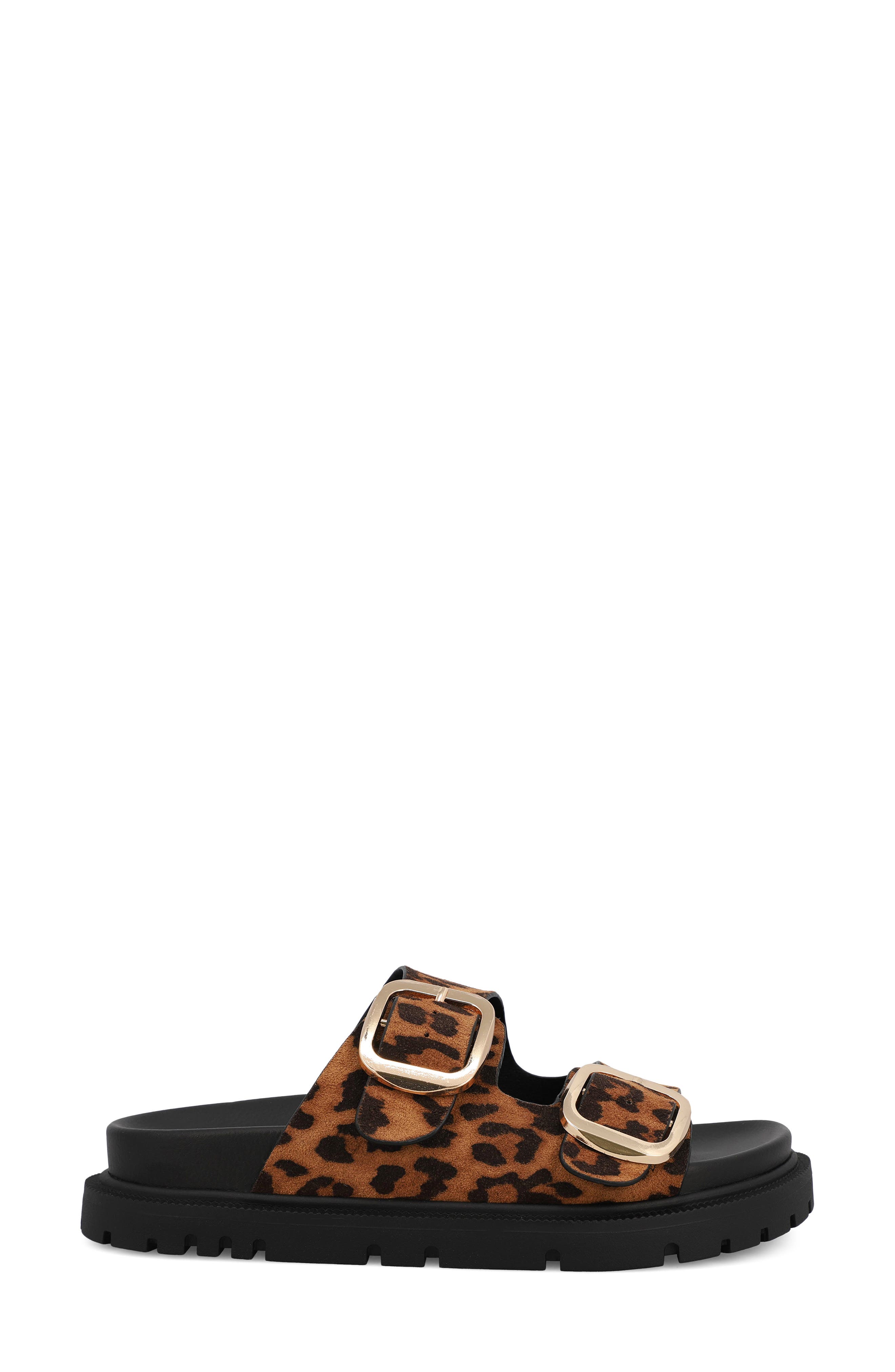 Alttar Slide Sandal, Alternate, color, LEOPARD PRINT