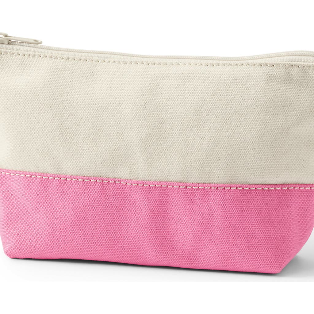 Lands' End Zipper Canvas Pouch