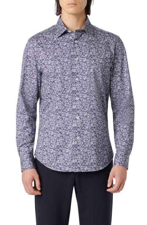 James OoohCotton® Floral Print Button-Up Shirt