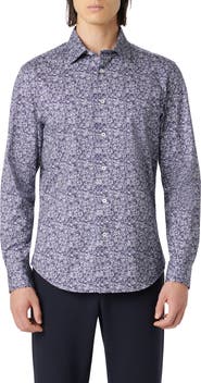 Bugatchi James OoohCotton® Floral Print Button-Up Shirt