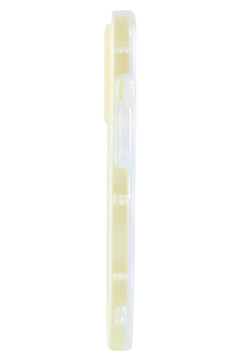 Yellow Wavy Bumper iPhone 14 Pro Max Case, Alternate, color, YELLOW