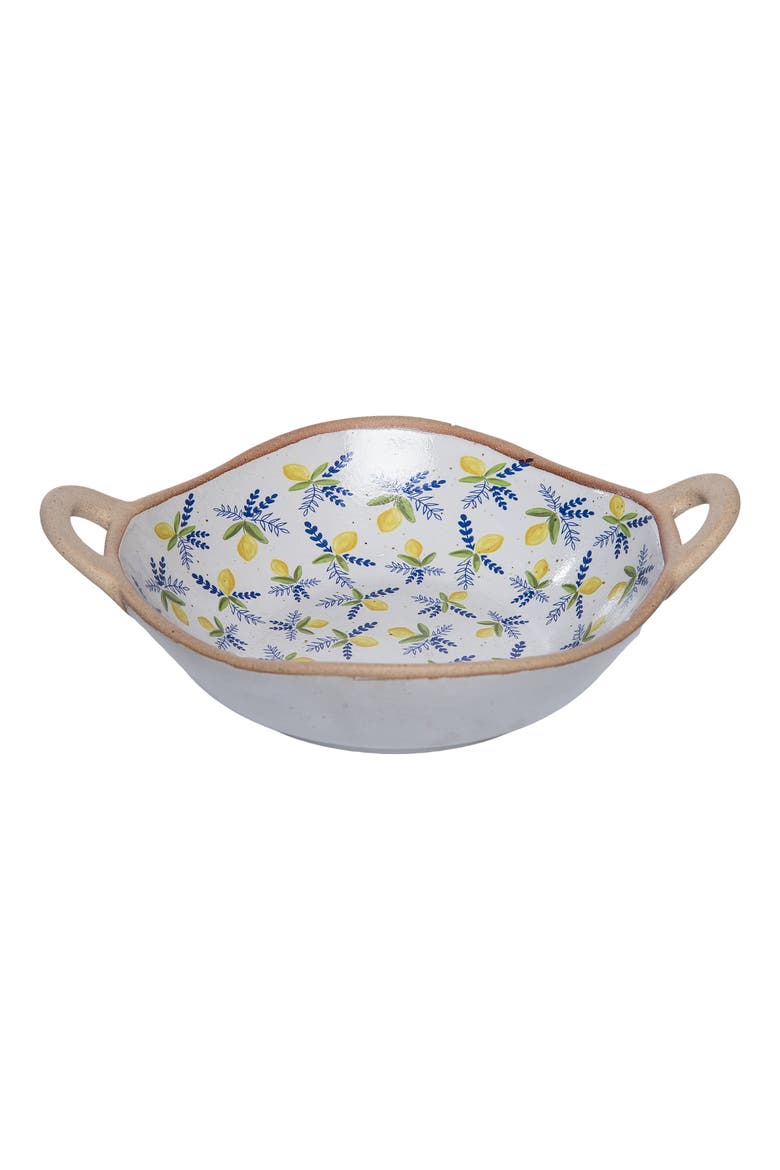 Ceramic Citrus Bowl Multicolored for Spring Serving and Entertaining, Alternate, color, Beige