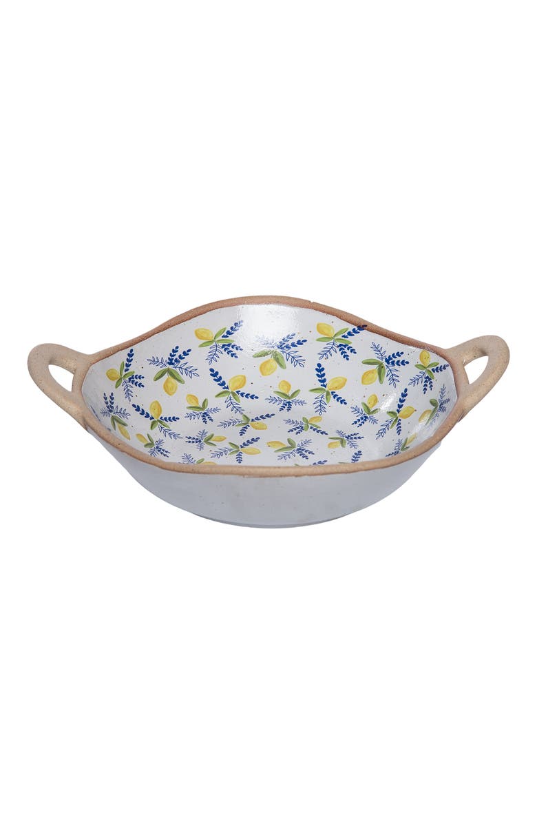 Transpac Ceramic Citrus Bowl Multicolored for Spring Serving and Entertaining, Alternate, color, Multicolored