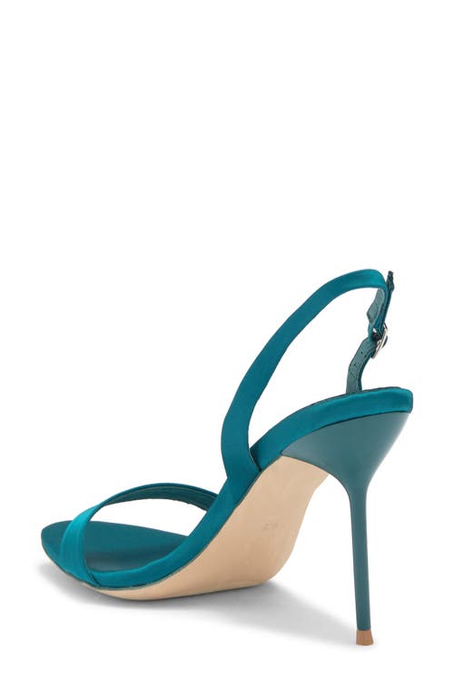 Jeffrey Campbell Go-getter Sandal In Turquoise Satin