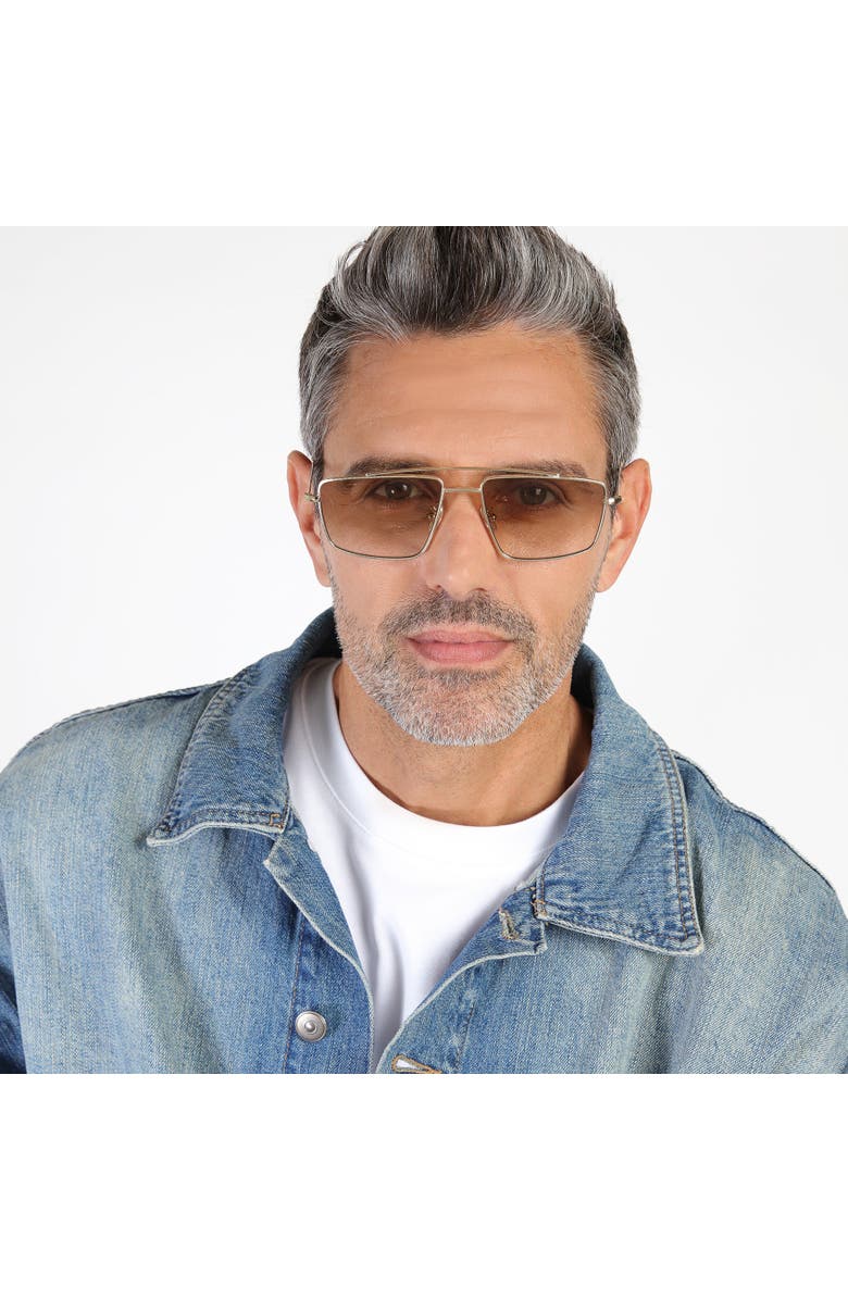 Illesteva Jane Sunglasses, Alternate, color, Matte Black / Olive