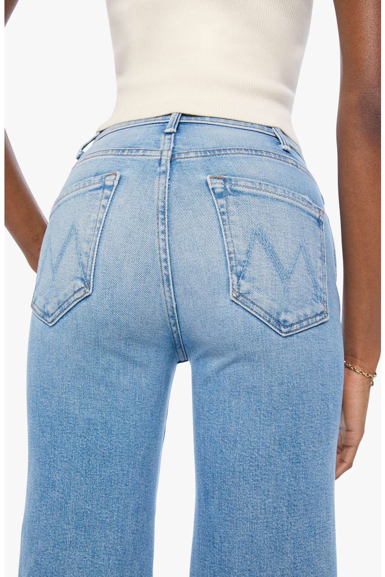 The Hustler Roller High Waist Wide Leg Jeans, Alternate, color, SADDLE UP