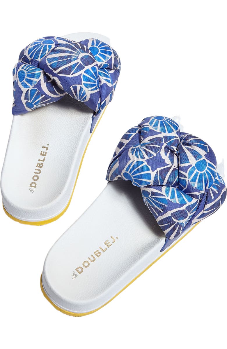 La DoubleJ Treccia Slides Conchiglie Acquamarin, Alternate, color, Conchiglie Acquamarin