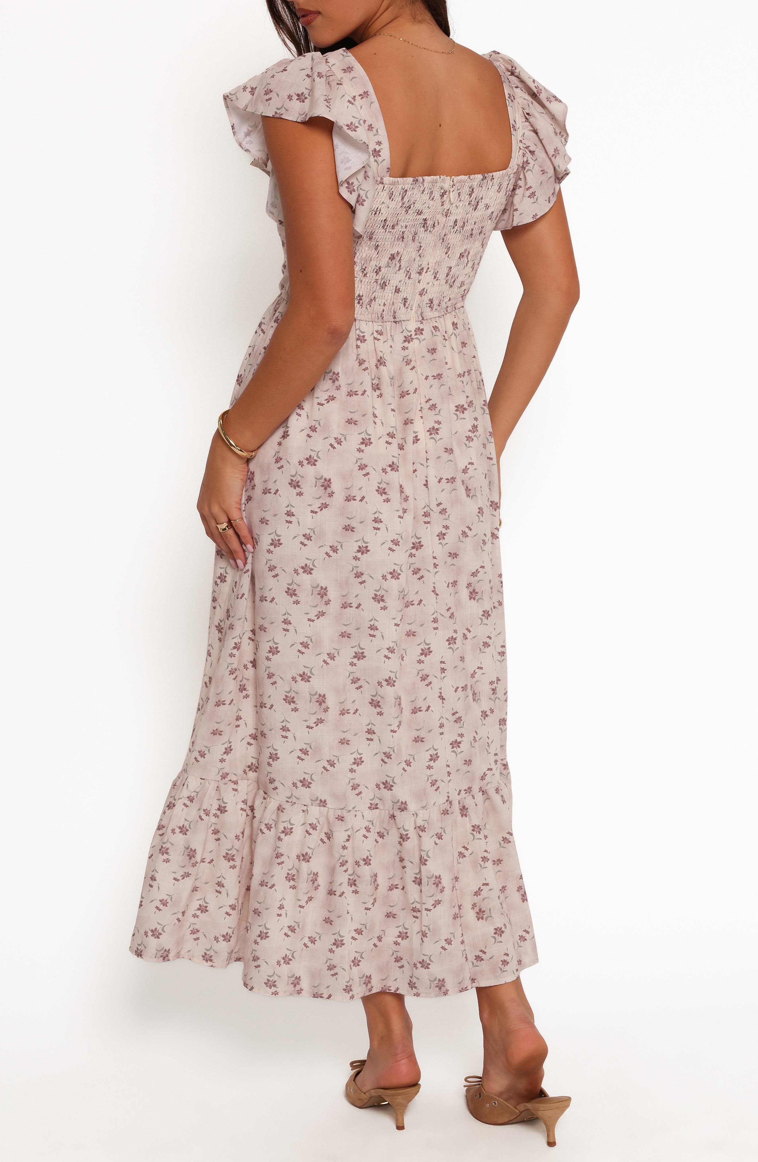 Myles Flutter Sleeve Maxi Sundress - image 2