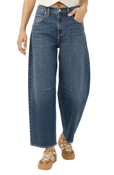 High Waist Barrel Leg Jeans (Islington)