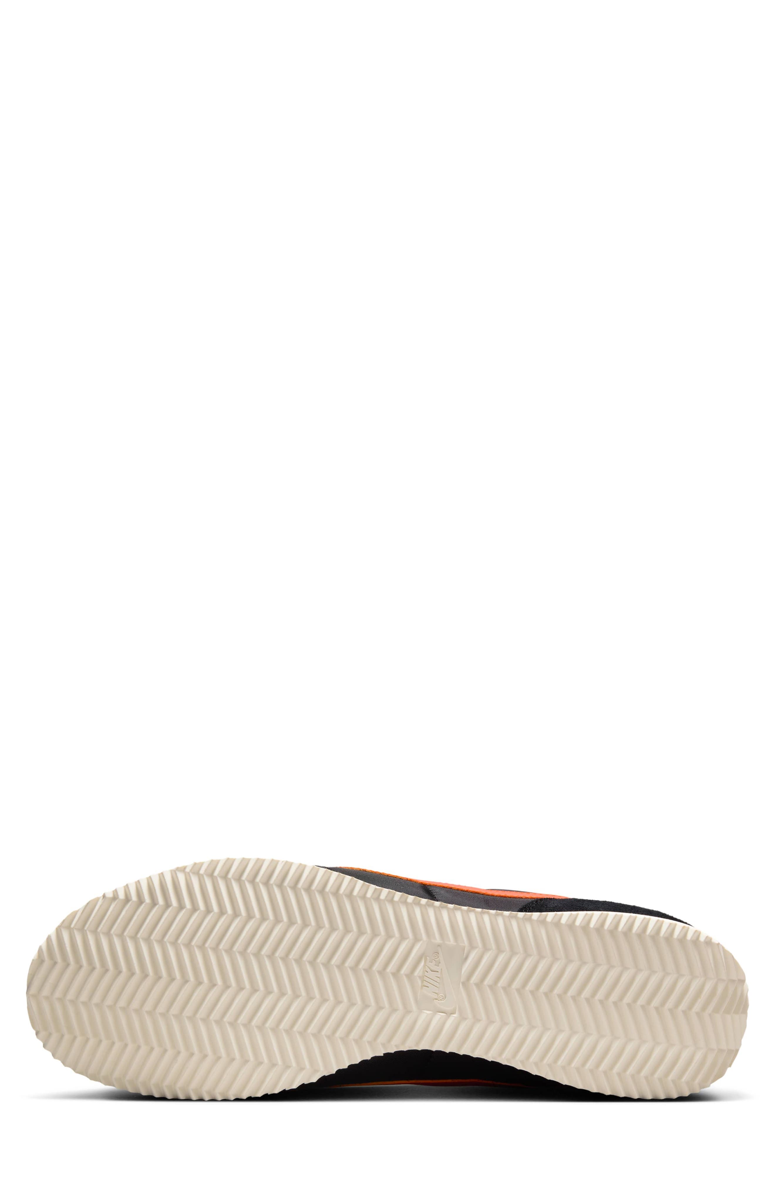 Cortez TXT Sneaker, Alternate, color, BLACK/ SAIL/ SAFETY ORANGE