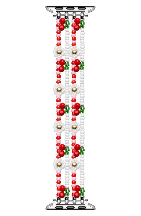 Cherry Beaded Apple Watch® Watchband