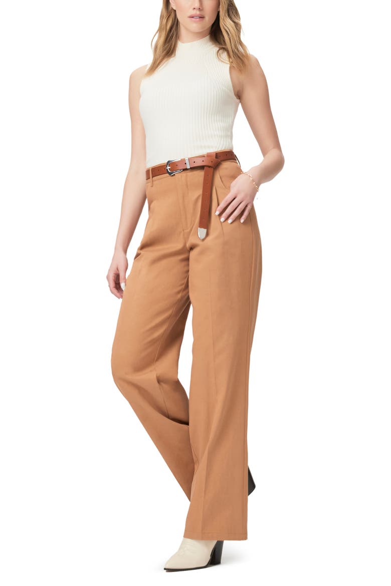 Merano Pleated Straight Leg Pants, Alternate, color, GOLDEN TAN
