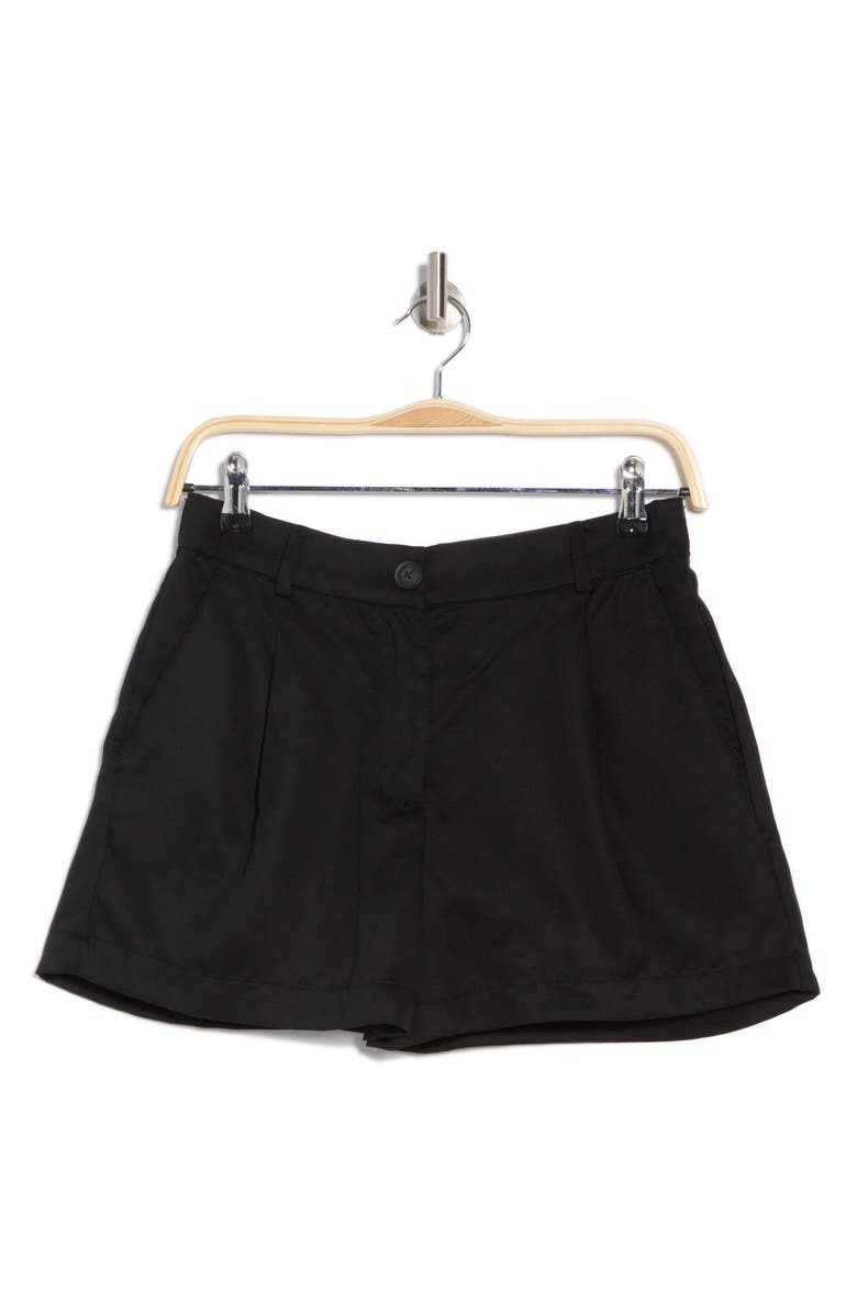 T Tahari Fly Front Shorts, Alternate, color, 