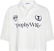 BRIDEMERCH Trophy Wife Boxy Rugby Shirt