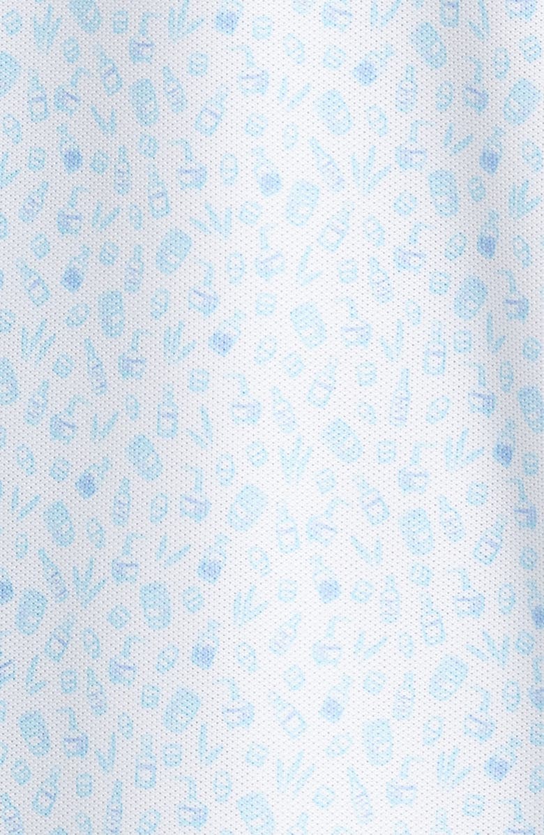 Peter Millar Whiskey Print Performance Mesh Polo, Alternate, color, White