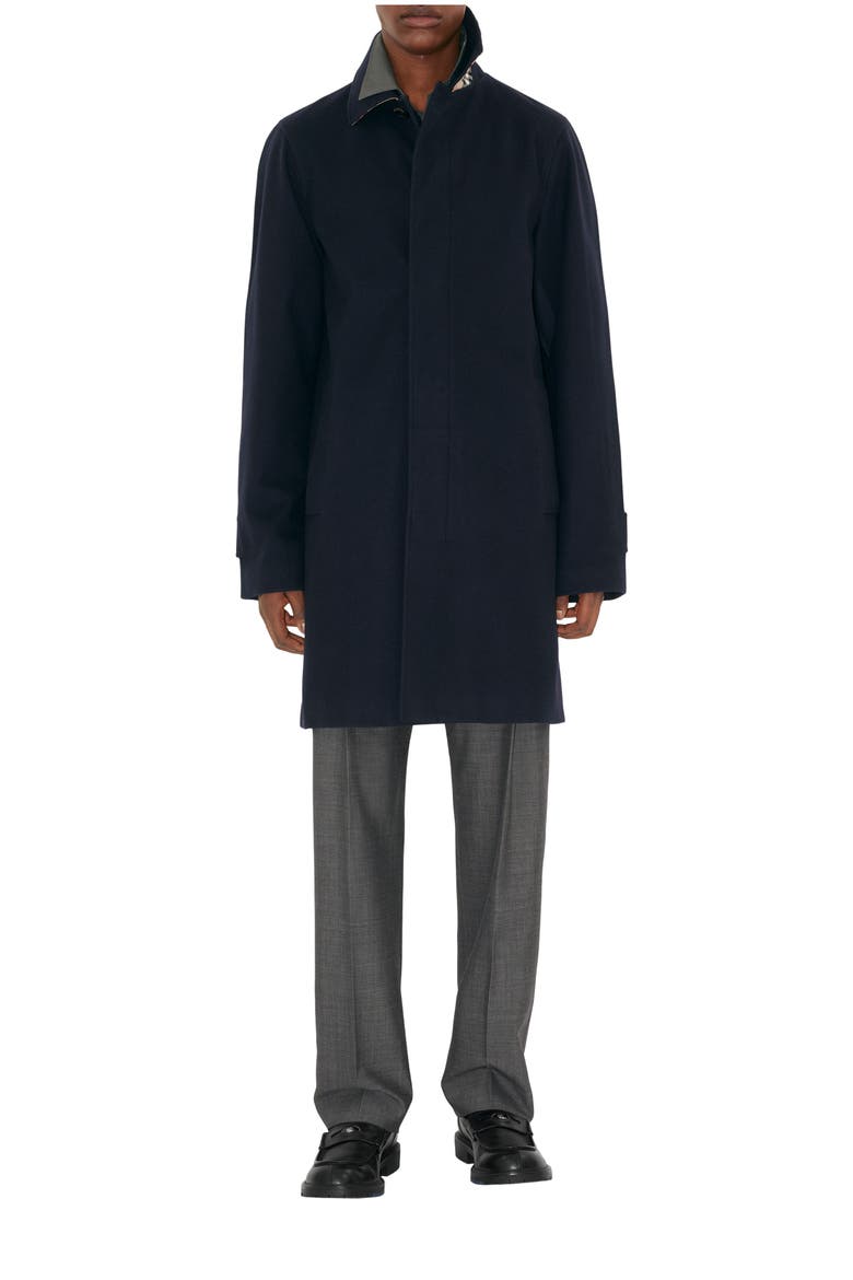 Mid-length Cashmere Car Coat, Main, color, Navy
