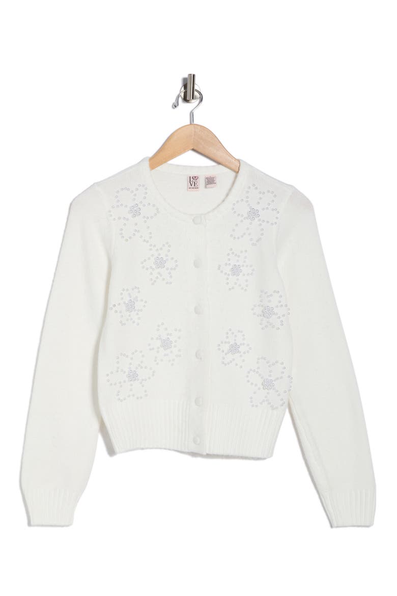 Pearla Cardigan, Alternate, color, CLOUD DANCER