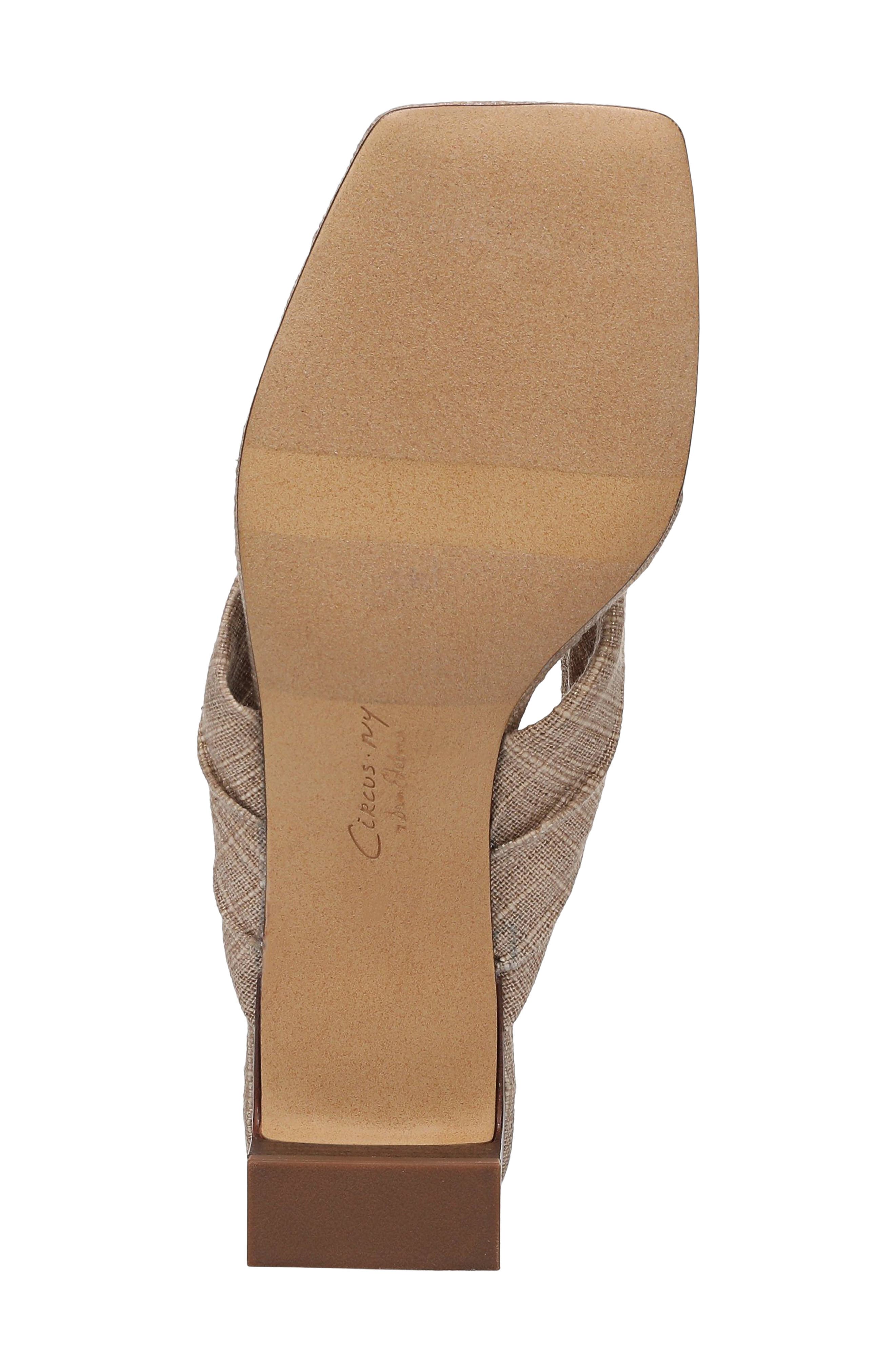 Circus NY by Sam Edelman Colette Block Heel Sandal, Alternate, color, Natural Gold