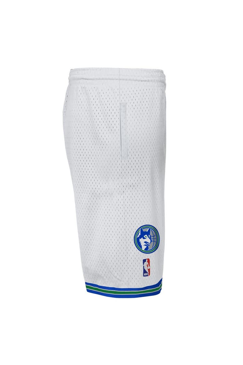 Youth Mitchell & Ness  White Minnesota Timberwolves Swingman Shorts, Alternate, color, White