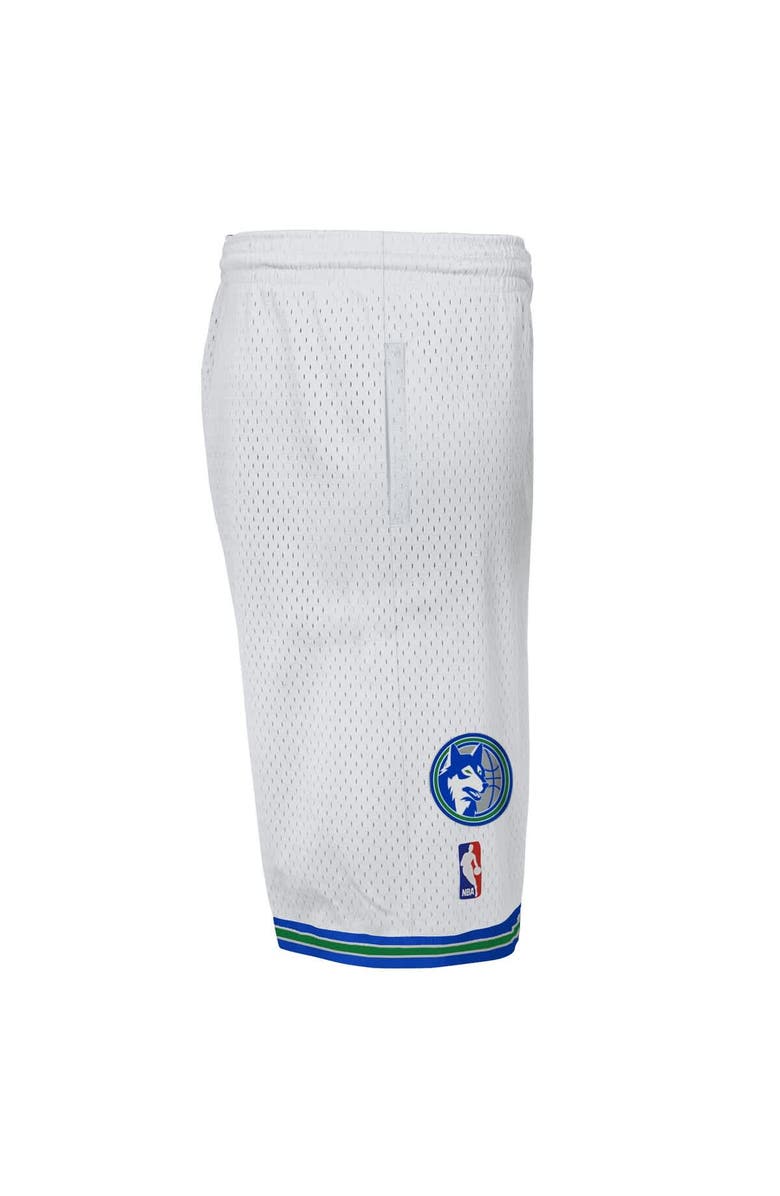 Mitchell & Ness Youth Mitchell & Ness  White Minnesota Timberwolves Swingman Shorts, Alternate, color, White