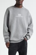 Balenciaga BB Logo Jacquard Crewneck Sweater