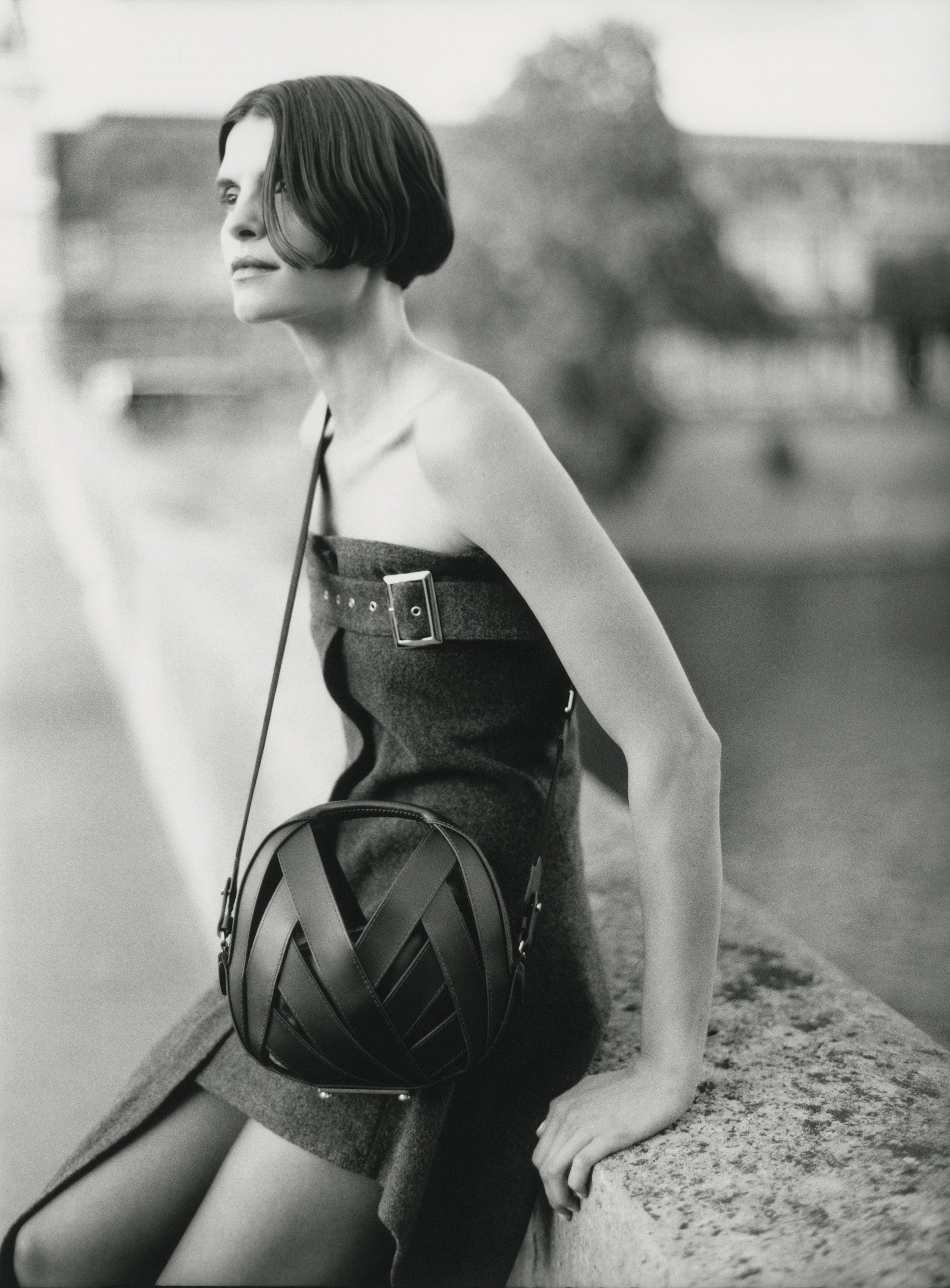 PERRIN PARIS LE PETIT PANIER XBODY BAG PONY, Alternate, color, Black