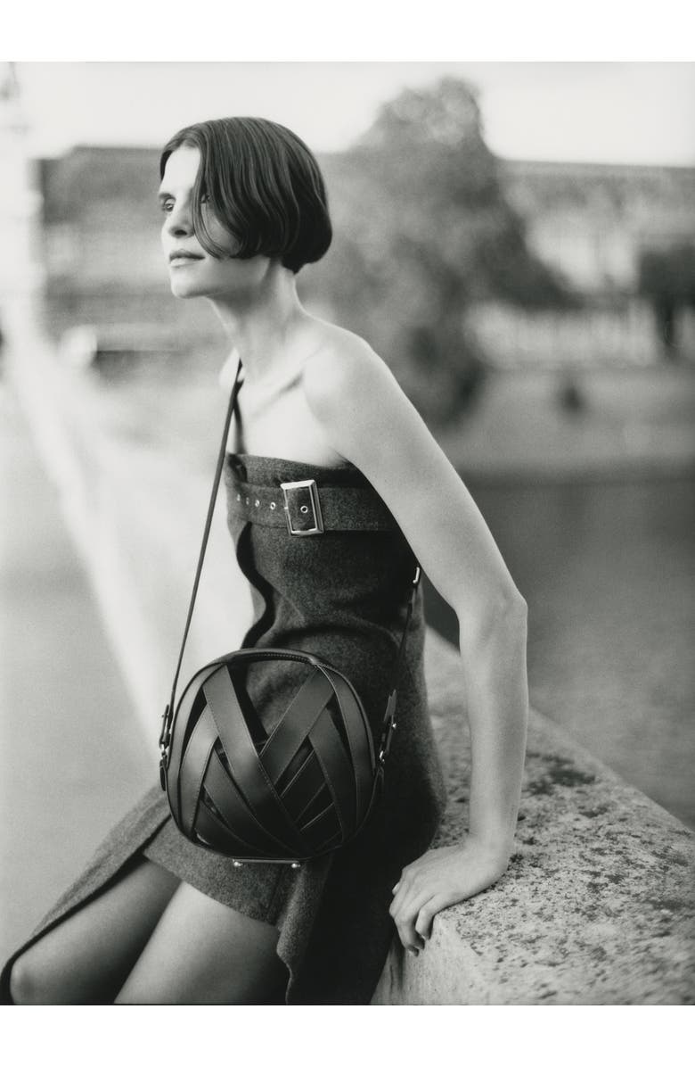 PERRIN PARIS LE PETIT PANIER XBODY BAG PONY, Alternate, color, Black