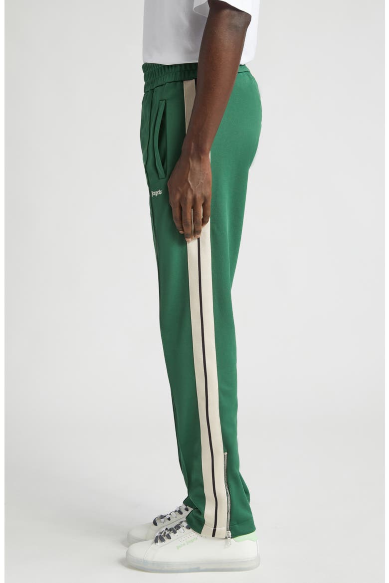 Classic Side Stripe Track Pants, Alternate, color, FOREST GREEN WH