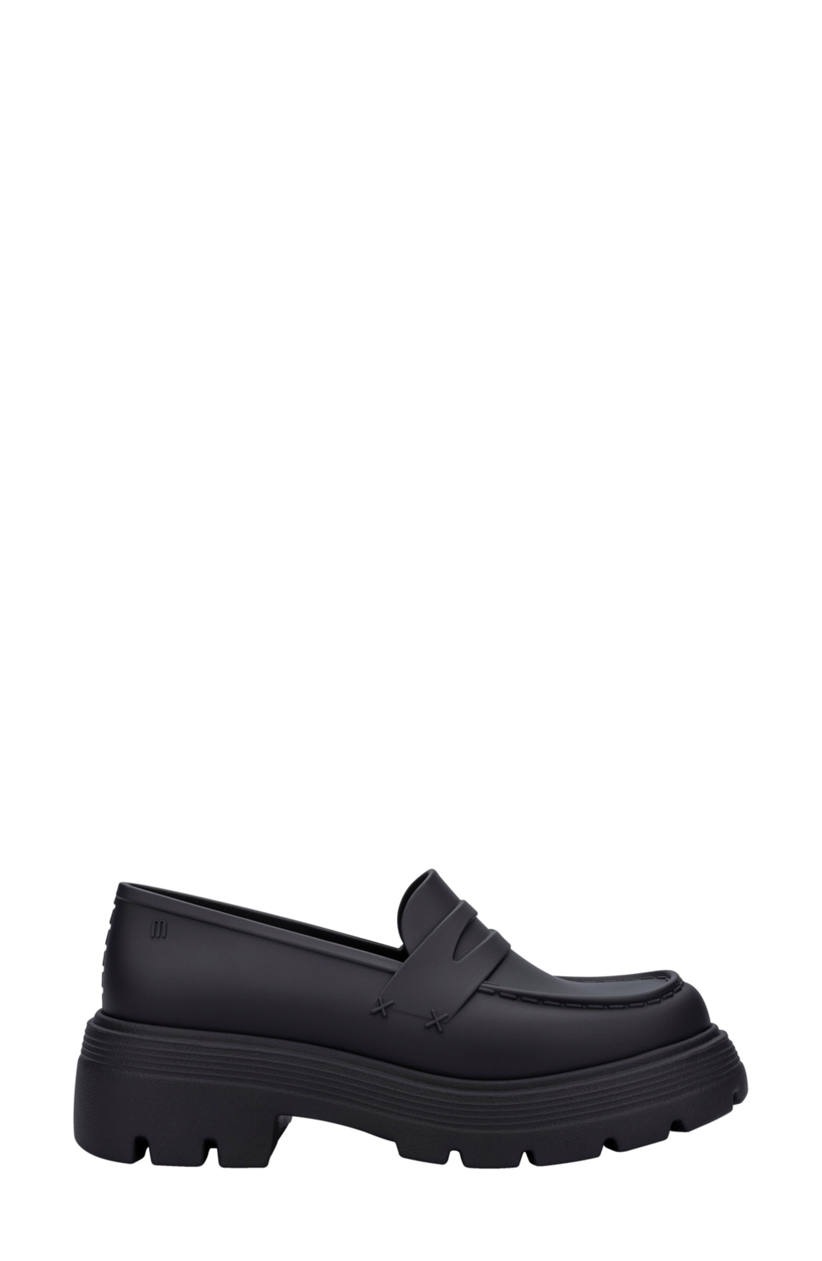 Melissa Royal Platform Penny Loafer, Alternate, color, Black
