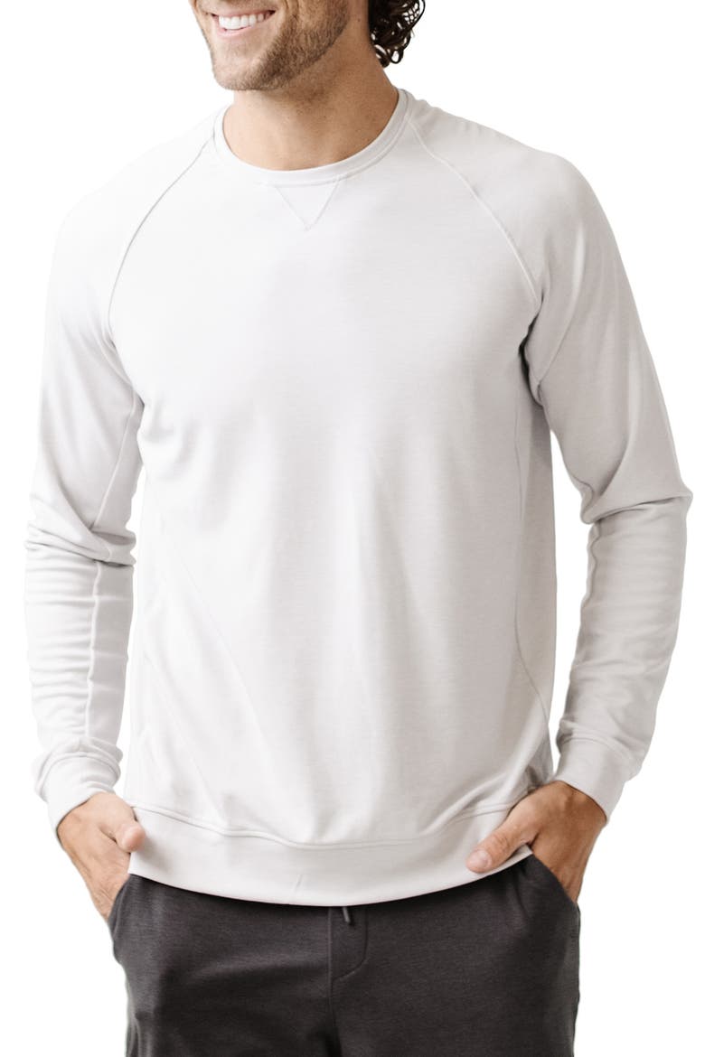 Ultrasoft Crewneck Sweatshirt, Main, color, LIGHT GREY