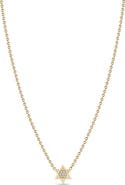 Zoë Chicco 14K Yellow Gold Diamond Star of David Pendant Necklace