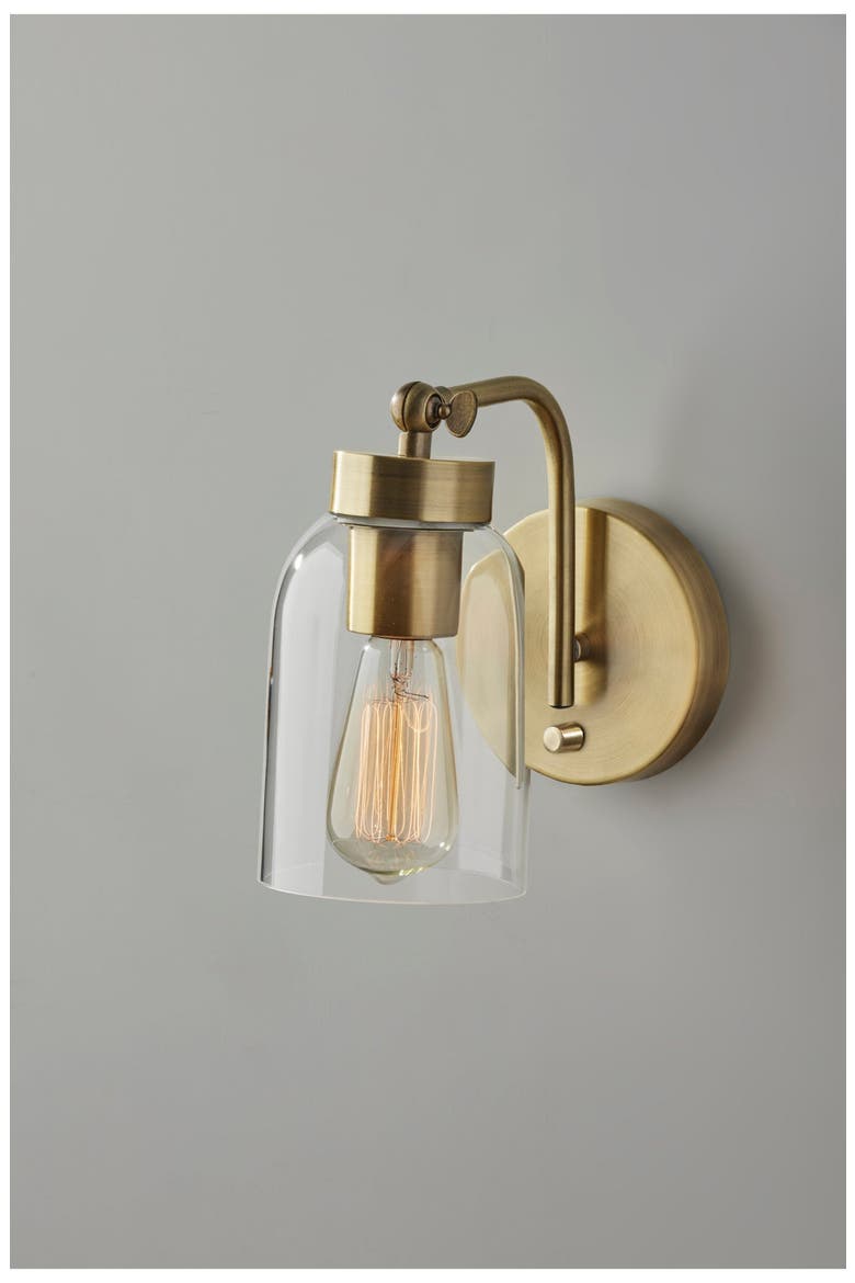 Bristol Wall Lamp, Alternate, color, ANTIQUE BRASS
