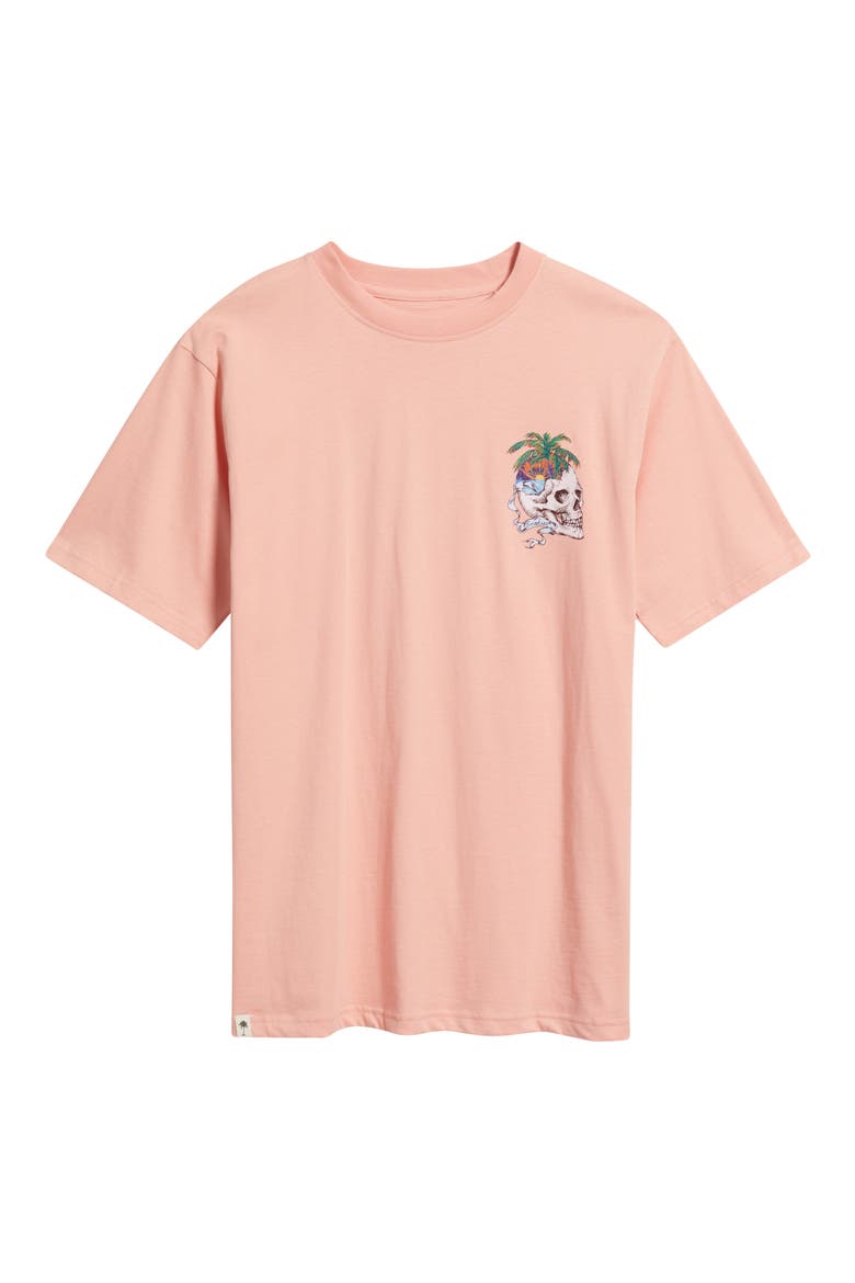 Peach Paradise Cotton Graphic T-Shirt, Alternate, color, PEACH