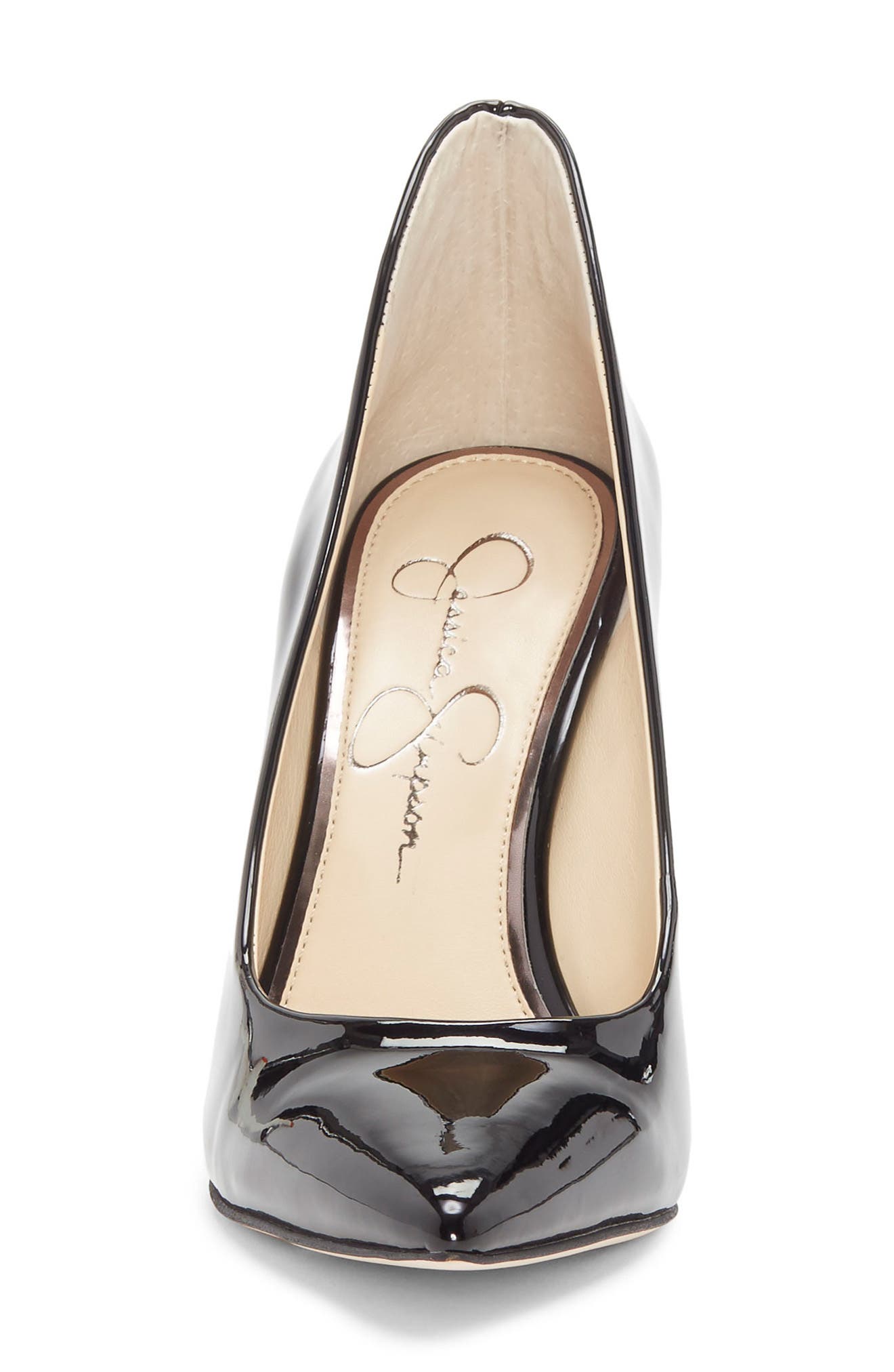 Cambredge Pointed Toe Pump, Alternate, color, BLACK