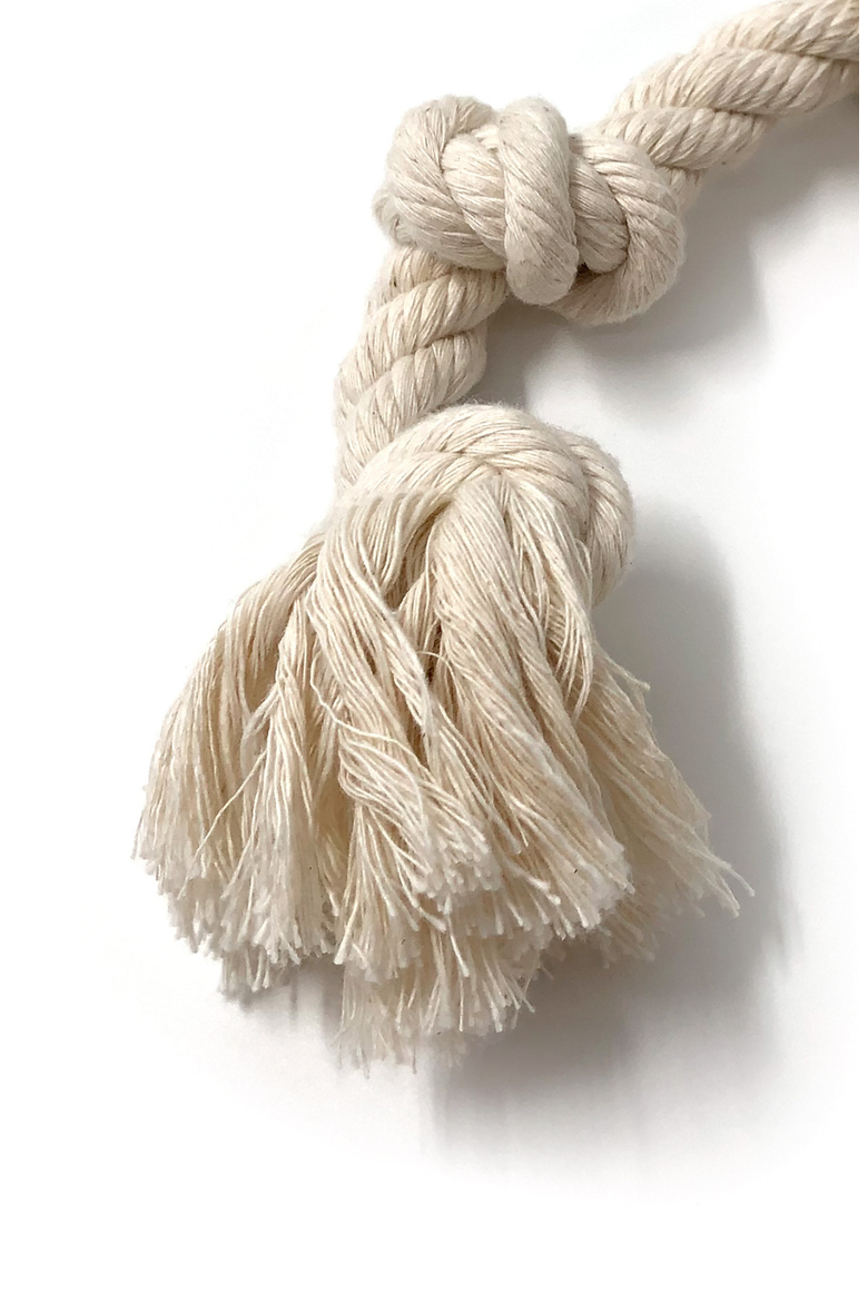 100% Organic Cotton Rope Dog Toy | USA Made, Alternate, color, 5/8" x 7" / 2 knots