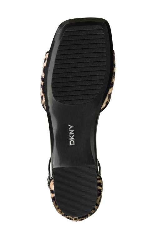 Dkny Dazey Ankle Strap Sandal In Natural/blk