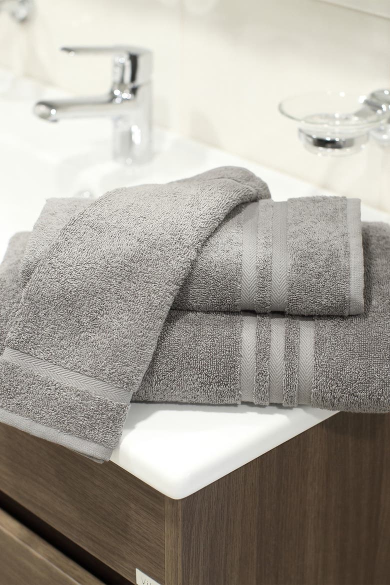 Denzi 3-Piece Towel Set - Dark Grey, Alternate, color, DARK GREY