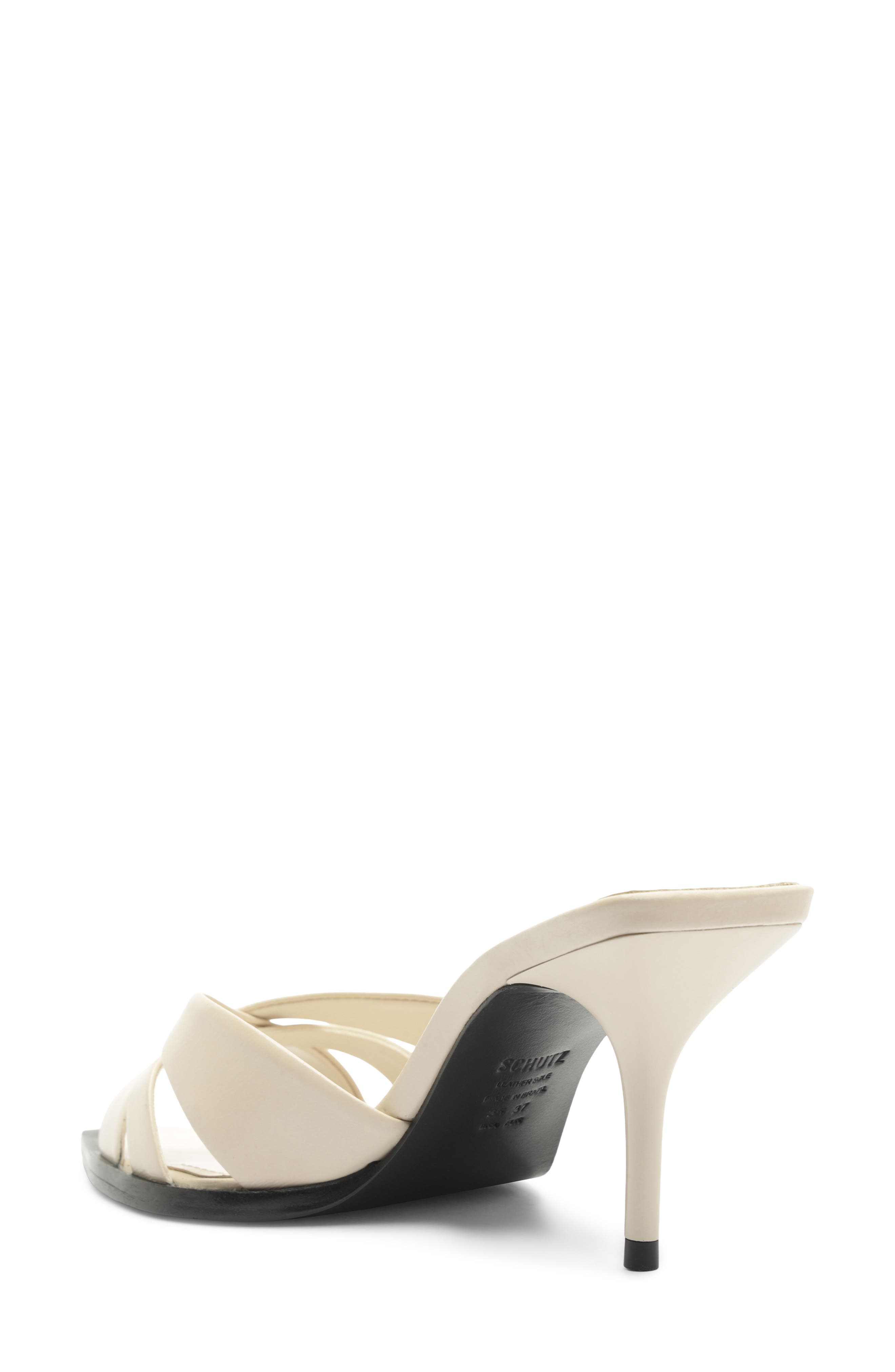 Keefa Leaf Mule, Alternate, color, SUGAR WHITE