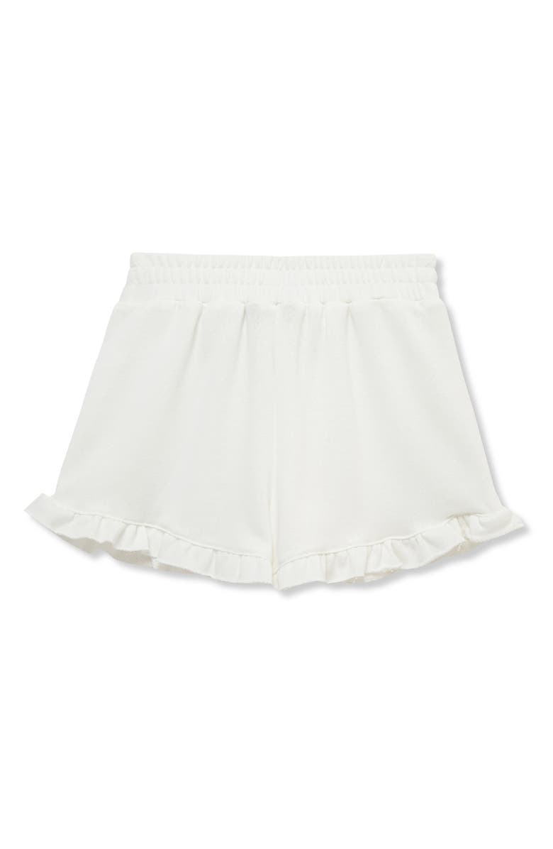 Truce Kids' Ruffle Hem Shorts, Alternate, color, White