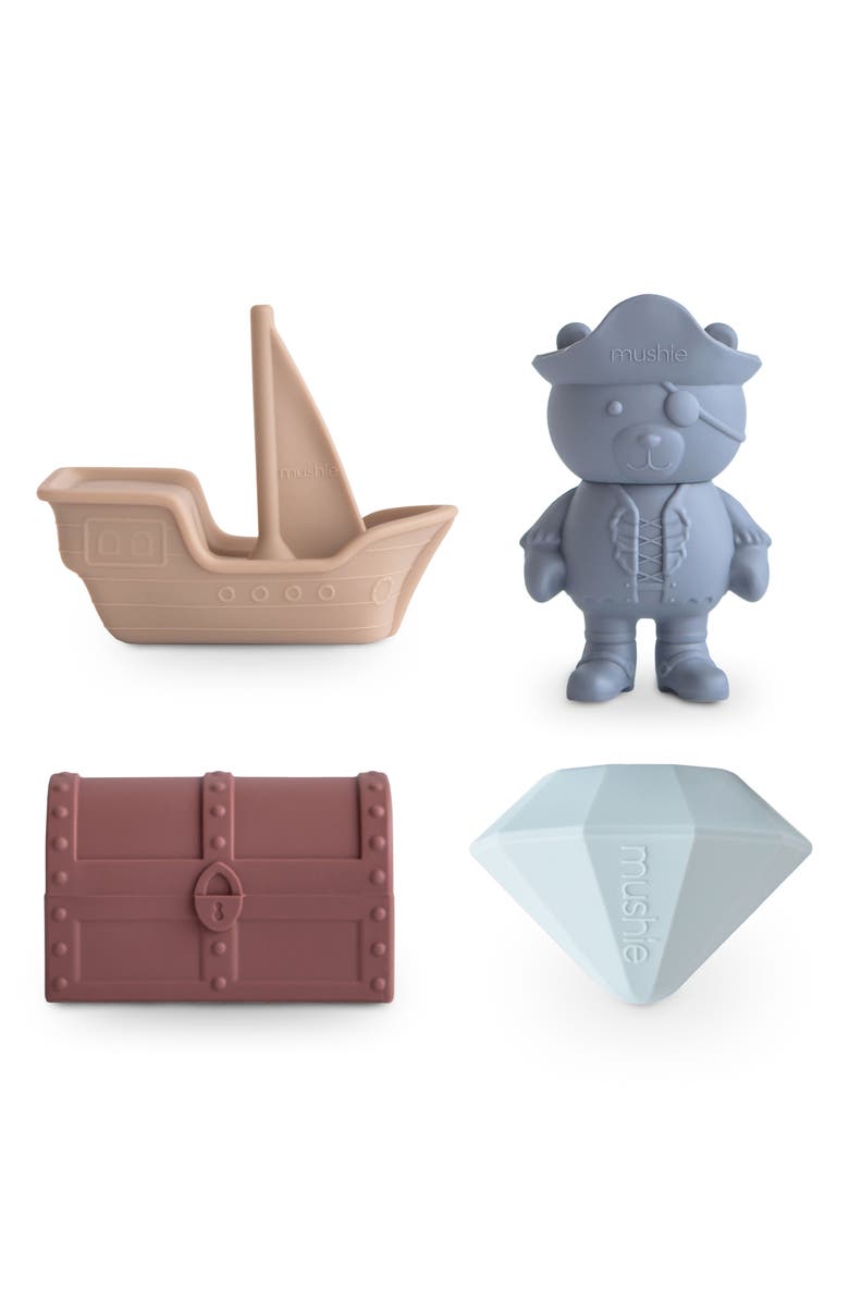 Mushie Pirate Bath Toy Set, Main, color, Multi