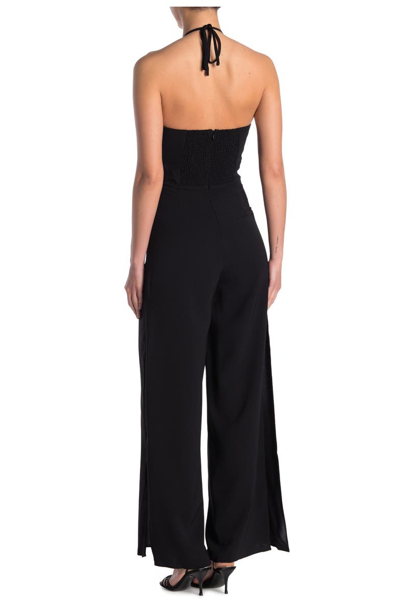 Do + Be Collection Keyhole Halter Jumpsuit, Alternate, color, 
